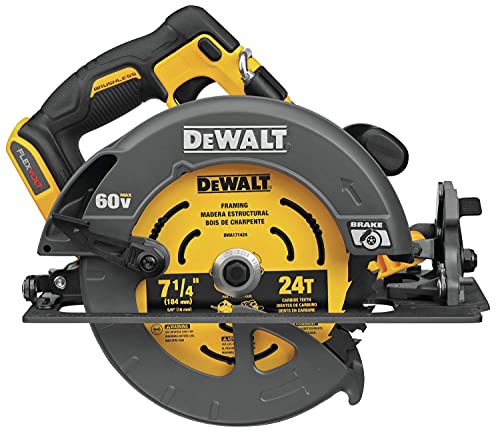 DEWALT FLEXVOLT 60V MAX Circular Saw with Brake, 7-1/4-Inch, Tool Only (DCS578B) (Renewed)