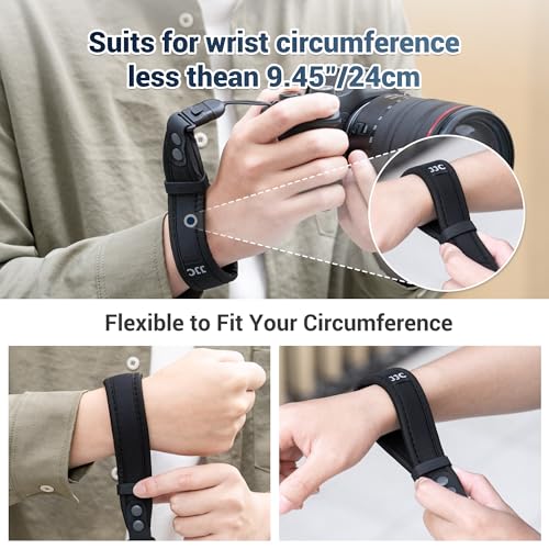 Image of JJC Camera Hand Wrist Strap for Sony ZV-1 ZV-1F ZV-E1 RX100 VII, Ricoh GRIV | Soft Strap for Sony ZV1 ZV1F ZVE1 Ricoh GR IV GR III GR4 GR3 Canon PowerShot V1 SX740 HS & More Mirrorless Digital Cameras
