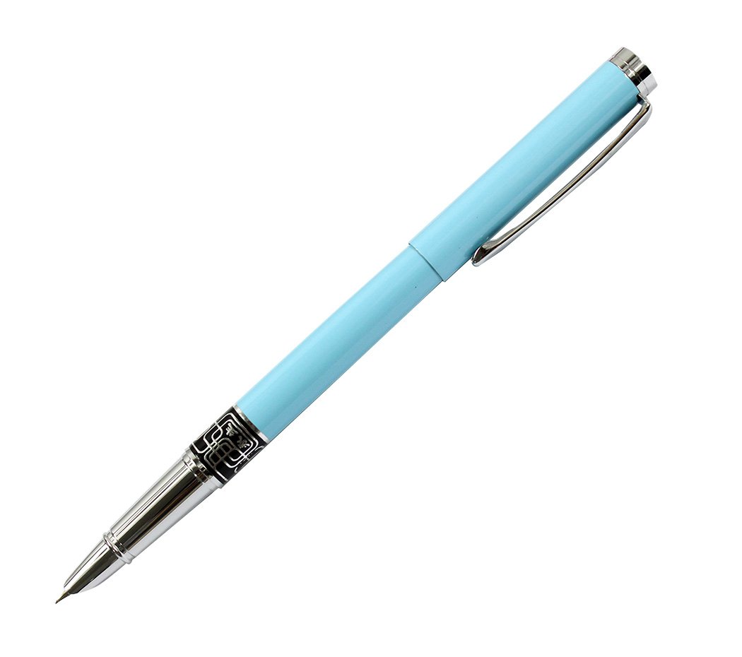 Ranvi 4 PCS Wing Sung 9112 Fine Nib Fountain Pen, 4 Colors(pink, blue, brown, black) - Image 4