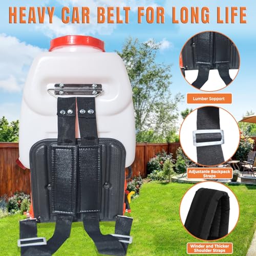 Image of OEM 25L Engine Power Sprayer Agricultural High Pressure Backpack Sprayer | 4-Stroke Gx35 Engine | Ideal For Pesticides And Insecticides | Low Fuel Consumption,Red