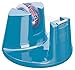 Produktbild tesafilm Tischabroller Compact - Klebebandspender mit Anti-Rutsch-Boden für sicheren Halt - Mit transparenter Kleberolle 10 m x 15 mm - Blau