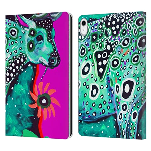 Protection iPad 10.9 Vache Cosmique étui portefeuille cuir 2022