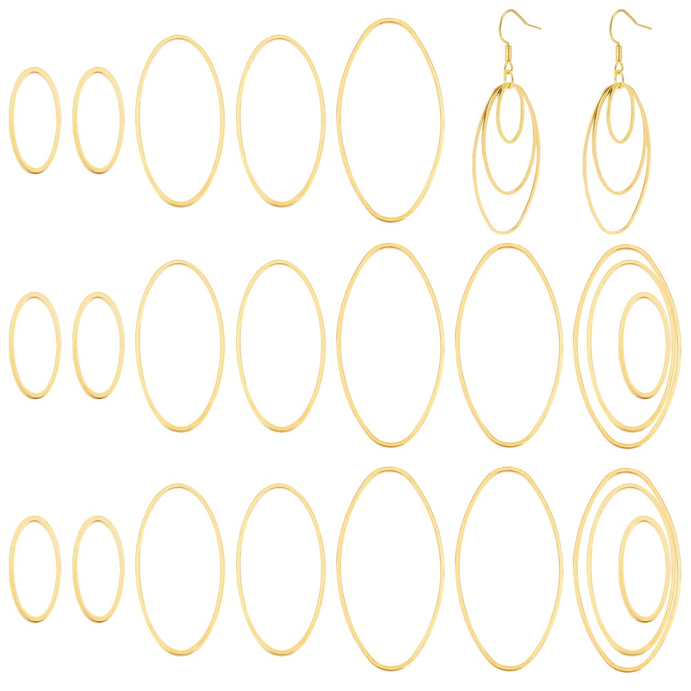 UNICRAFTALE 300pcs Anneau de Liaison en Acier Inoxydable Connecteurs de Liaison Rapide Anneaux