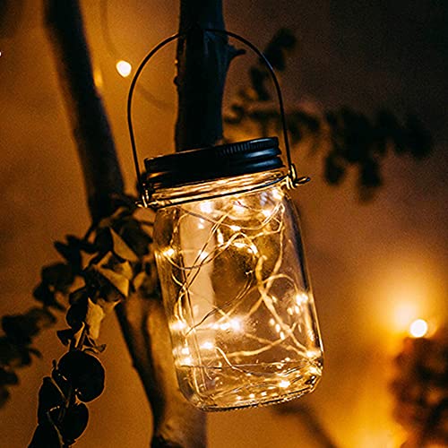 Lampada solare Mason Jar a LED, luce solare in