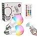 E27 LED Lampe, 6W Warmweiß + RGB Farbwechsel LED Glühlampe (Ersetzt 40W Glühbirne), Fernbedienung Mehrfarbige Dimmbare Energiesparen Lampe für Haus Dekoration / Bar Party, 2700K, (2-er Pack)