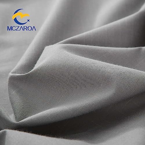 Grounding Sheets Queen, 90% Organic Cotton+10% Silver, Fitted Grounded Bed Sheet Deep Pocket for Improved Sleep & Wellness (Gray, Queen - 60"x80"x15")