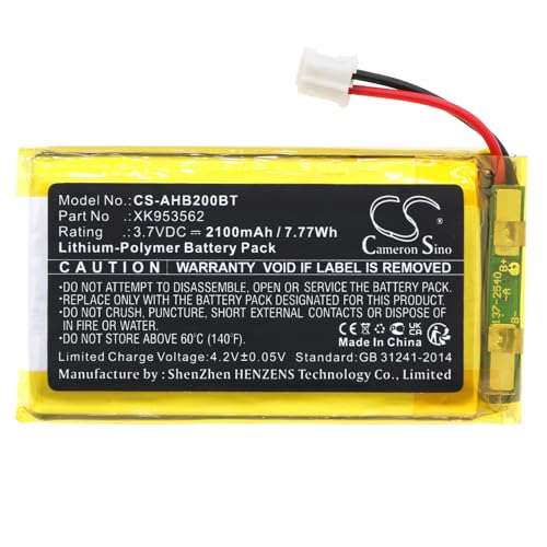2100mAh / 7.77Wh Batteria di Ricambio per Ajax AJ-HUB2PLUS-W/B, AJ-HUB2-W/B, AJ-HUBPLUS-W/B, AJ-HUB-W/B, Hub, Hub 2, Hub 2 Plus, XK953562