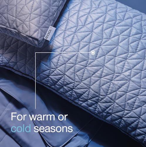 Image of Coop Home Goods Cool Side Travel and Camping Pillowcase, Cooling Travel Pillow Case for Hot Sleepers, Two-Sided Pillow Covers, Cozy Side & Cool Side, Ultra Soft Lulltra Cool Technology
