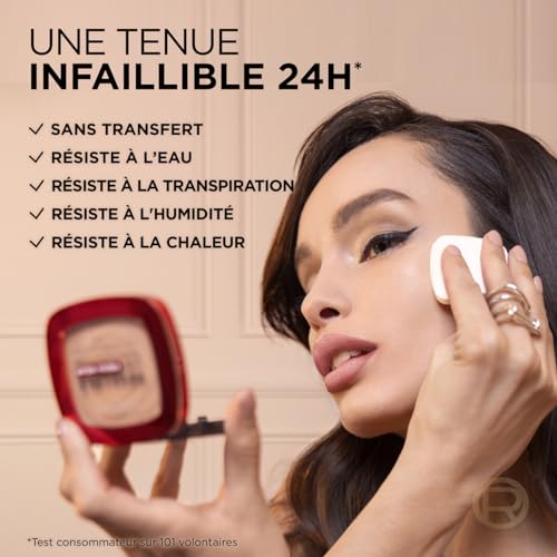 'Oréal Paris Fond de Teint Longue Tenue Waterproof Infaillible 24H Fresh Wear Teinte : Sable Doré 200 9 g - vue 6