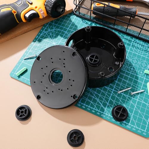 Caja resistente intemperie eléctrica exterior de plástico con espacio amplio negro 4