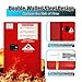 30 Gal Flammable Storage Cabinet for Industrial & Scientific Use, OSHA Compliant Tool Storage Cabinet with 3-Point Key, Fireproof Hazardous Storage Equipment, Chemical Safety Cabinet, Red