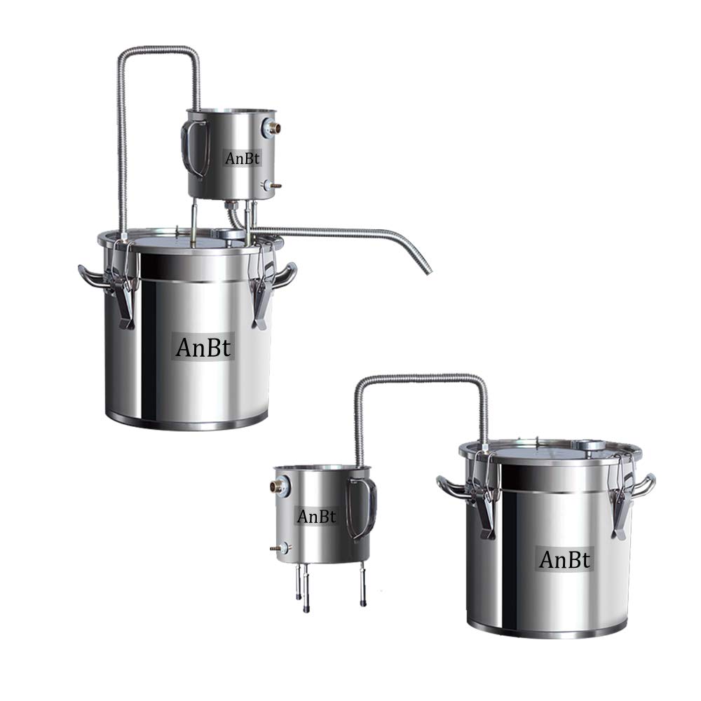 Anbt DIY Complete Wine Brew Kit,Home Alcohol Distiller,Spirits Wine Still for Moonshine,Vodka,Essential Oil