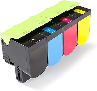 Green2Print Toner Set, 4 cartridges 1x 2000, 3X 1400 Pages Replaces Lexmark 78C10C0, 78C10K0, 78C10M0, 78C10Y0 Toner Cartridge for Lexmark CX421adn, CX421, CX522ade, CX522, CX622ade, CX622, CX62
