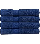 AKTI Premium Bath Towels Set of 4, Cotton Shower Towels for Bathroom Set, 580 GSM Bath Towel Set,...