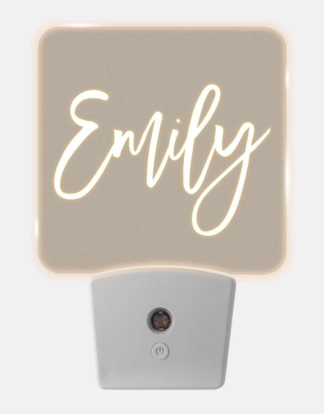 Custom Night Lights Plug into Wall for Kids Bedroom with Auto On/Off Sensor Soft White LED Nightlight for Baby Nursery Decor Customized Gifts for Boys