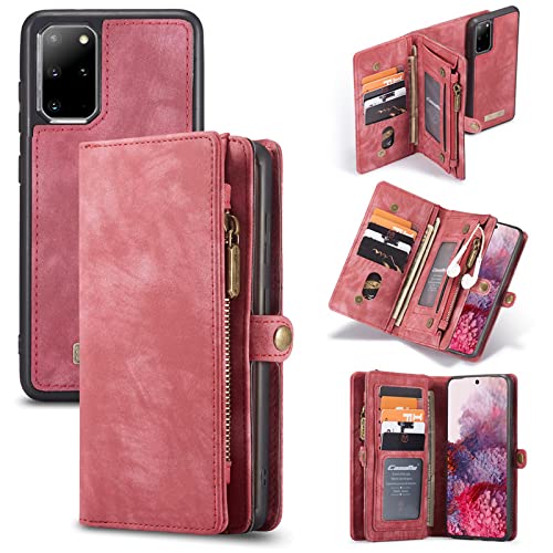 Étui en cuir pour Samsung S9 rouge idéal pour voyager léger