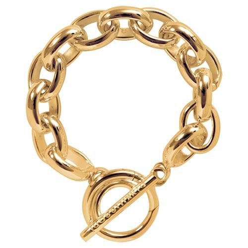 Gold Plated Link Chain Bracelet B1006G21