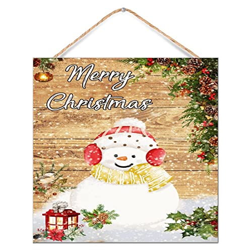 Panneau de Noël en bois cadeau idéal pour décoration maison et étagère - 3