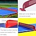 LVLDAWA Table Tennis Net, Outdoor Table Tennis Table Waterproof Metal Iron Mesh Frame, Pingpong Countertop Separator for Parks, Clubs (Color : Red, Size : 153x14cm-2pcs)
