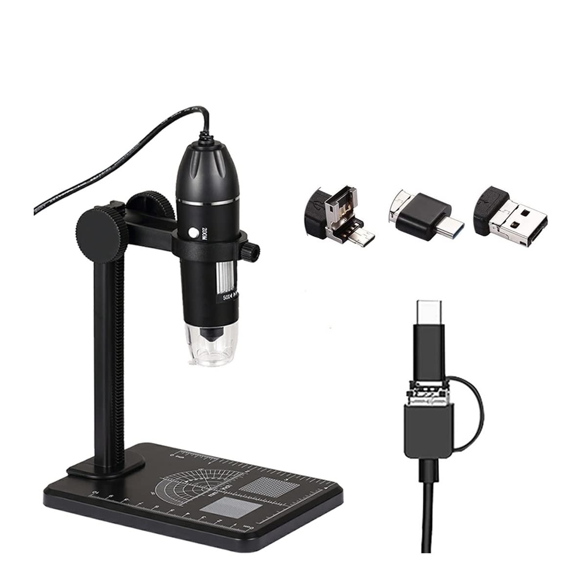 Microscope numérique USB 1200x grand écran 7 pouces haute définition 1080p LCD