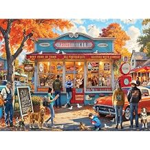 White Mountain 500 Piece Jigsaw Puzzle Retro Autumn Puzzles with Large Pieces, Gifts for Adults and Family 18"x24" - Patsys Diner