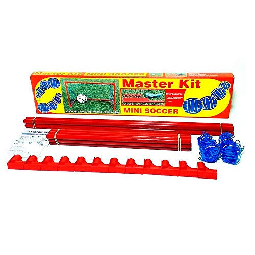 Kit Mini Gol 2 Traves com Redes e Cantoneiras, Med 0,50x0,80m, Master Rede