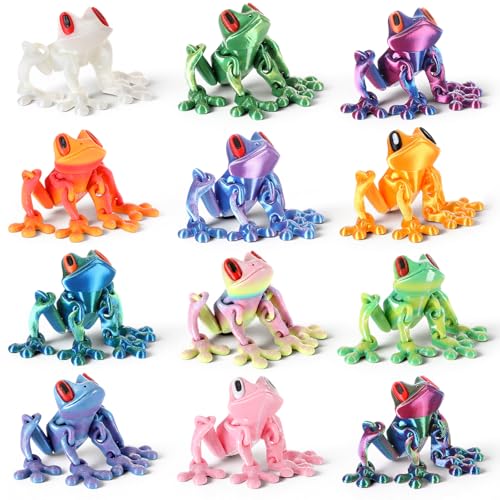 Imanes Decorativos de Rana Magnética 3D, Pack 12 Pzs