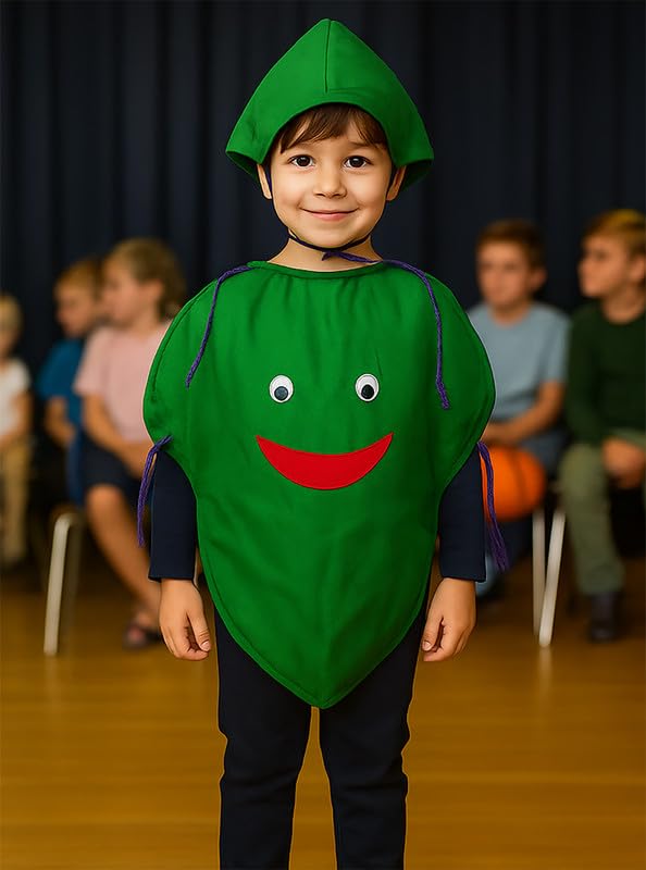 Image of FancyDressWale Fruit & Vegetable Fancy Dress Costume for Kids | Free Size 2-10 Years | School Fancy Dress, Stage Shows, Theme Parties