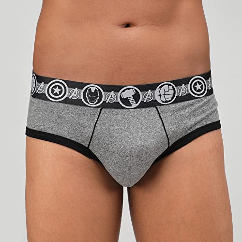 Image of Zoiro Men Cotton Blend Printed Marvel Brief Pack of 2 |Colours May Vary
