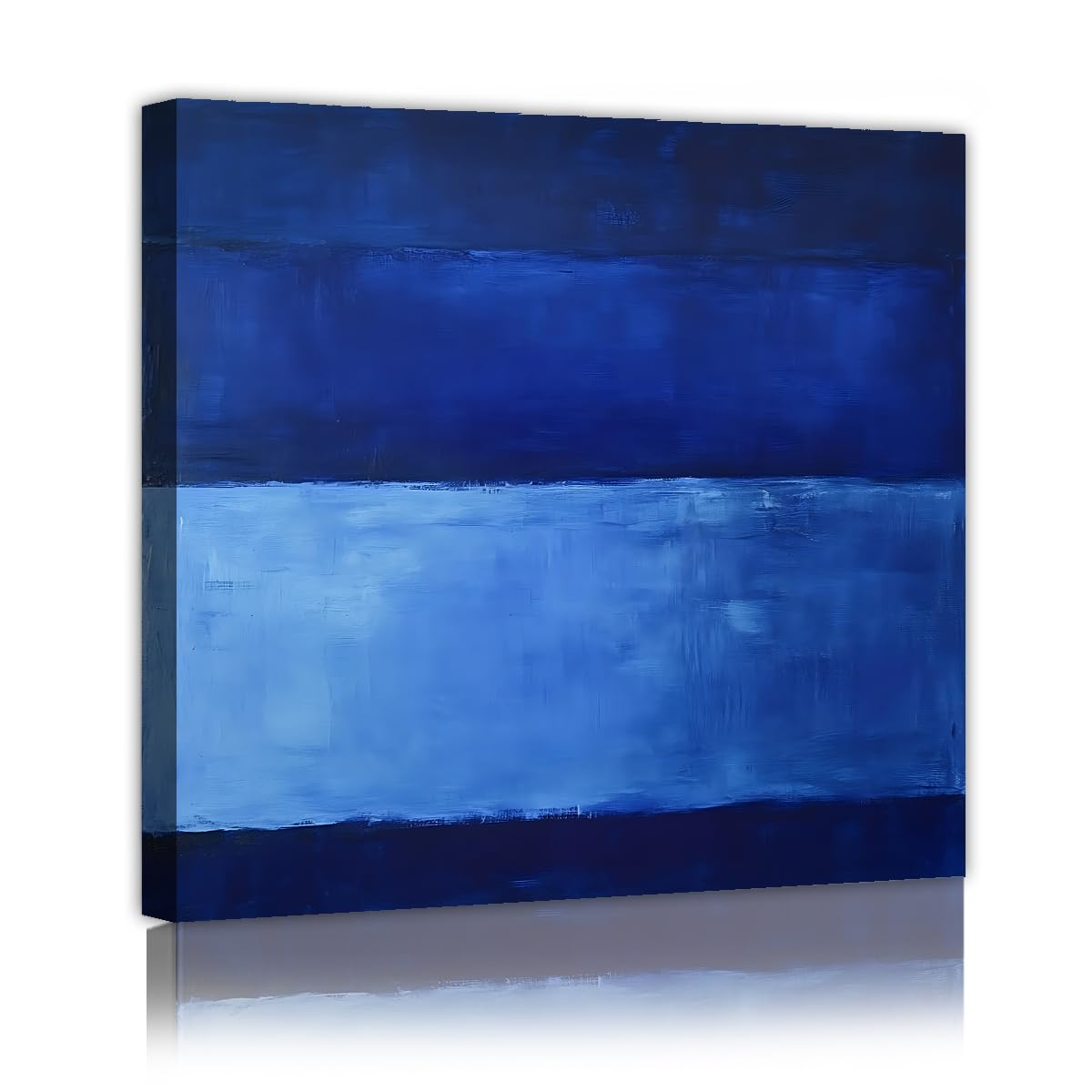 Œuvres modernes sur toile bleu marine avec structure interne 50x50cm - 8
