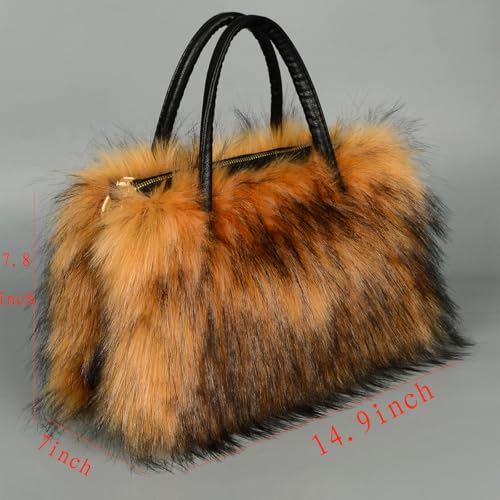 Bolso Tote Peludo para Mujer miniatura 5