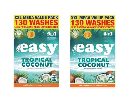 Easy Washing Powder Tropical Coconut 6.5kg 130 Washes Pack of 2