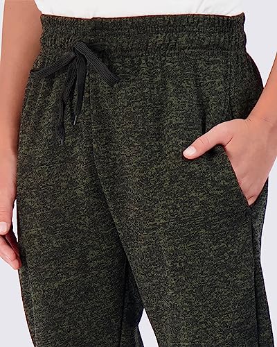 Real Essentials 3 Pack Boys Girls Athletic Pants Sweatpants Active Kids Teen Open Bottom Fleece Youth Training Pajama Warm Performance Workout Activewear Winter Warm Sports Running Quick Dry Dri Fit- Set 7,M thumb #2