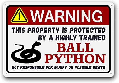 Miniatura 6 de Letrero de cuervo, divertido letrero de advertencia de metal, regalo para mascotas, mascota exótica, letrero de lata para mascotas pequeñas, 12 x 16