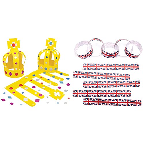 Baker Ross PJ181 Make Your Own Royal Crown Kit Pack of 3, Kings