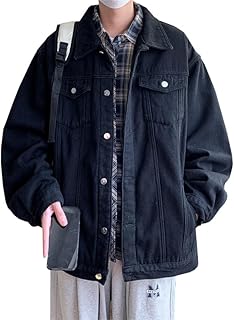 [CHEYNFIU] 春秋冬 デニムジャケット メンズ Gジャン 長袖 コート おしゃれ アウター ストリート ジージャン 折り襟 カジュアル 大きいサイズ