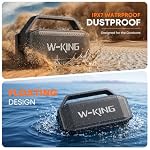 W-KING Bluetooth Speaker, 100W Peak Outdoor Portable Loud Speakers Wireless - Image 3