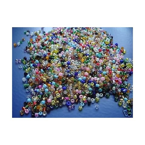The Bead and Button Box - 75g Rainbow Mix of Seed Beads. 11/0-2mm. Great for Jewellery Making, Sewing, Embroidery, Pottery and numerous Other Crafts Cover