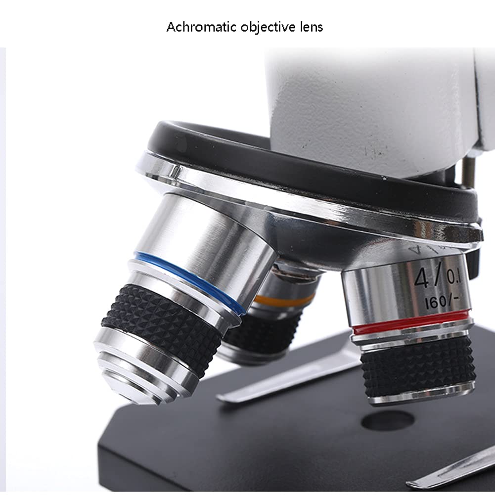Microscopio per Laboratorio Microscopi composti Lente d'Ingrandimento 40X-4000X Microscopi trinoculari composti biologici per Studenti Principianti Laboratorio per Bambini