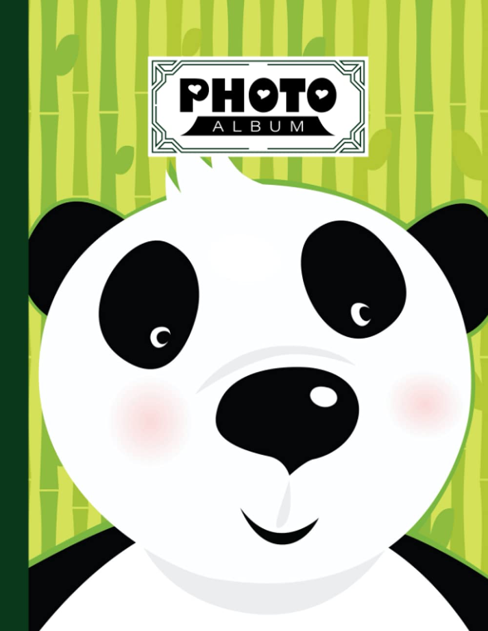 Photo Album: Large Photo Albums with Writing Space Memo, Extra Large Capacity Picture Album | Premium Cute Panda Cover by Veit Weis