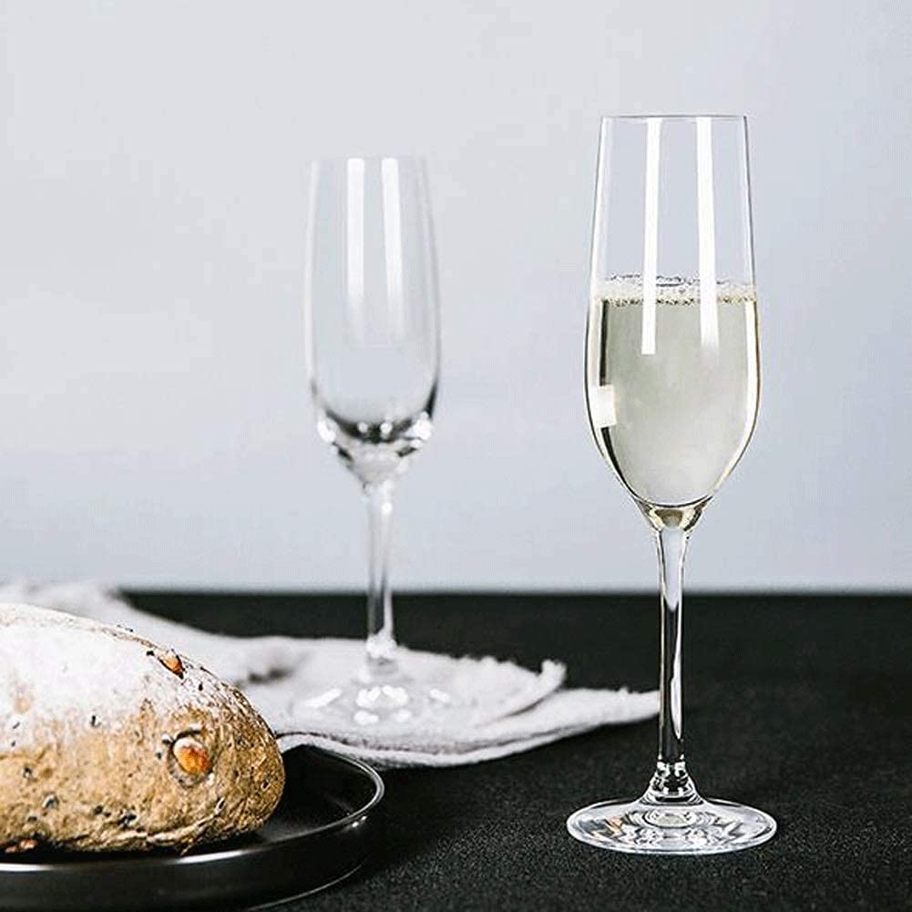 QUNINE Copas de Vino Tinto Copas de Vino Grandes sopladas a Mano, Juego de 2 Copas de Vino Tinto Transparente, Regalo de degustación de Vino Premium para Bodas (Color: B) (D)