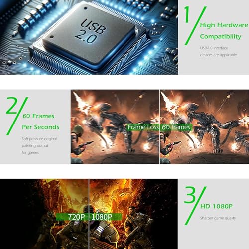 FEDUS Full HD Video Capture Card, 4K HDMI To USB 3.0 Video Capture Card For Gaming, Streaming, Live Streaming, Broadcast, Teaching And Video... - Image 4