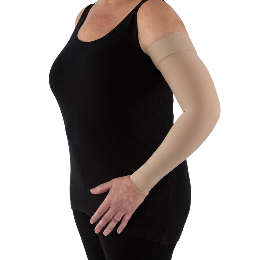 JOBSTBella Lite Arm Sleeve with Silicone Dot Band 20-30 mmHg, Beige - Choose Your Size