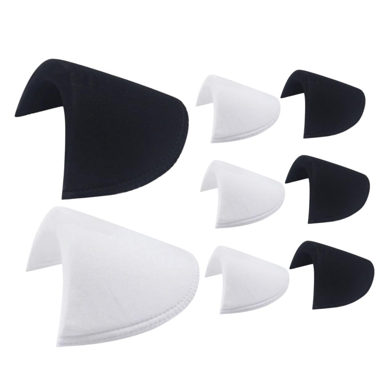 COLLBATH 4 Pairs of Anti Slip Sponge Shoulder Pads for Women 15 & 10 Ideal Clothing Accessory for Suits and Jackets Enhances Fit and Style