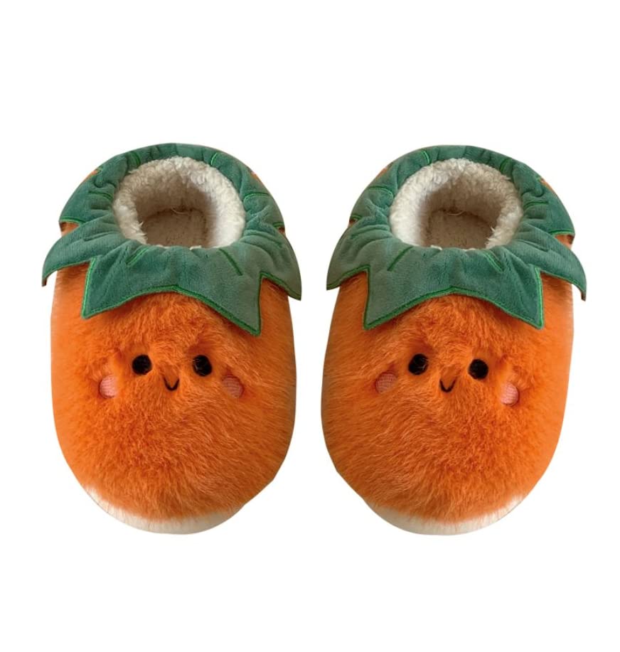 Tomatoes Slippers for Women Fluffy Warm House Slippers Fuzzy Slippers Women Cute Slippers for Women