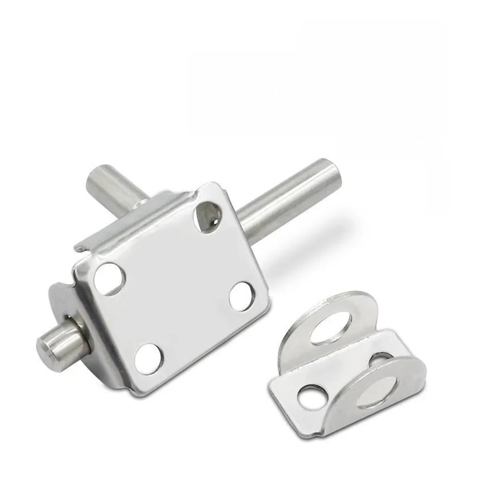 gate Bolt Stainless Steel Mini Latch Solid Sliding Door Deadbolt Household Hardware Security Lock(2PCS)