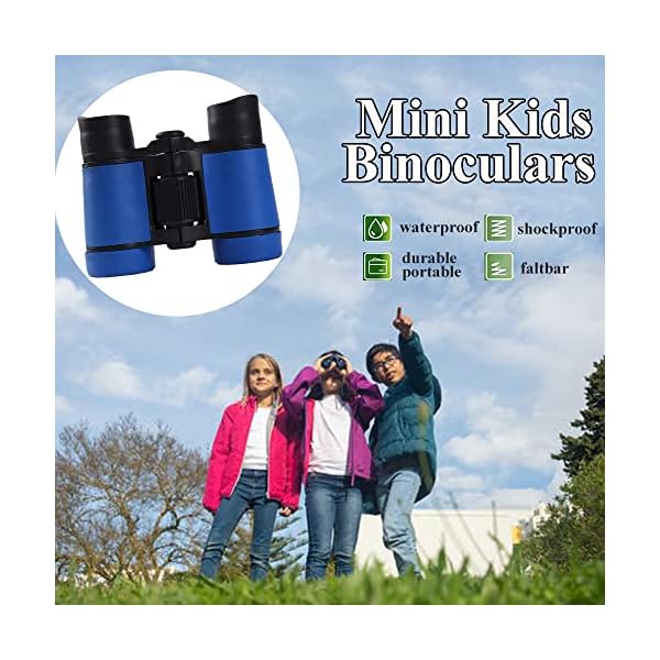 COOLEAD Klein Ferngläser Kinder Mädchen Jungen Fernglas Geschenk Mini Wasserdicht Kinderfernglas Kompakt Taschenfernglas… – Bild 4
