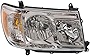 Headlight for TOYOTA LAND CRUISER 2006-2007 RH Lens and Housing