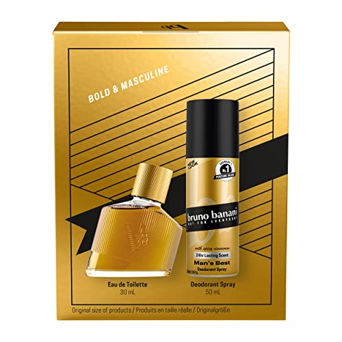 bruno banani Geschenkpackung Mans Best Eau de Toilette 30ml + Deo Body Spray 50ml – Ansicht 2