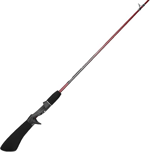 Zebco Z-Cast Casting Fishing Rod, 2-Piece Durable Z-Glass Fishing Pole, Comfortable EVA Rod Handle, Shock-Ring Guides